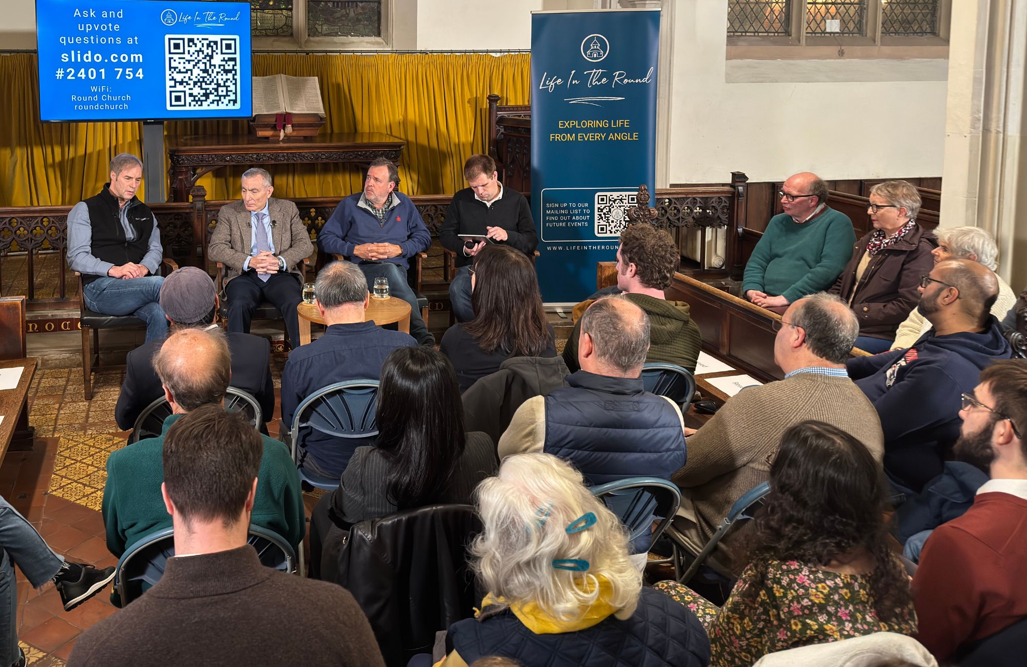 Stephen Meyer, James Tour and Andrew Fellows at 'Any Questions?'